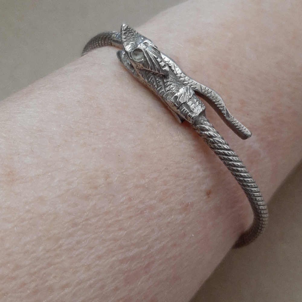 925 Egyptian snake bracelet